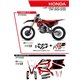 UFO, sada plastů + sada polepů, Honda CRF 250R '22 Stokes, černá barva