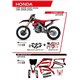 UFO, sada plastů + sada polepů, Honda CRF 250R '22 Apodis, černá barva