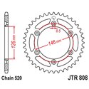 JT, duralová rozeta Racelite 808 48, Suzuki RM/RMZ DR/DRZ (80848JTA) (řetěz 520) černá barva