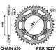 PBR, rozeta 1027 42 C45 Ducati MONSTER 695/800 (JTR735.42) (řetěz 520)