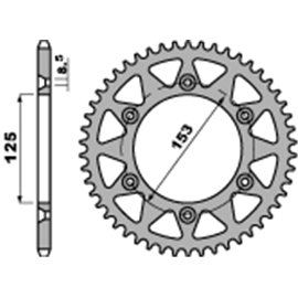 PBR, rozeta 289 49 C45 Honda CR/ CRF 83-17 (JTR210.49) (řetěz 520)