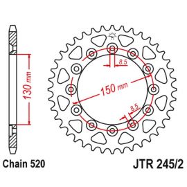 JT, rozeta 270 39 Yamaha WR 250R '08-'20 (27039JT) (řetěz 520)