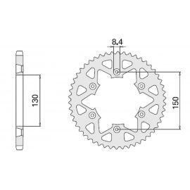 CHT, rozeta, 270 52 (2015-52) (JTR251.52) Yamaha YZ/YZF '99-'21