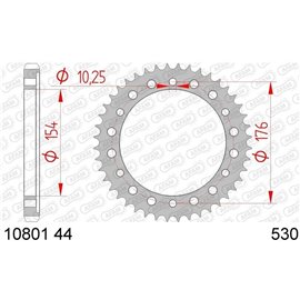 Afam, rozeta 4434 44 Honda CB 1000R '08-'16 (JTR1340.44) (řetěz 530), černá barva