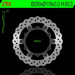 NG, přední brzdový kotouč, Yamaha YZ/YZF 01-16, WRF 02-17 plovoucí (250X118X3,00mm) (6X6,5mm) WAVE