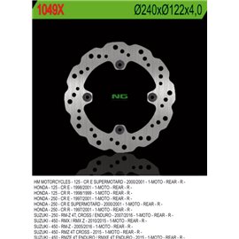 NG, zadní brzdový kotouč, Suzuki RMZ 450 '05-'20, Honda CR 125 '98-'99, CR 250 '97-'01, RMZ 250 '07-'18 (240X122X4) WAVE