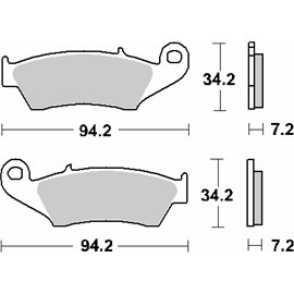 SBS, brzdové desky KH185 / KH389 Off-Road CARBON