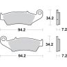 SBS, brzdové desky KH185 / KH389 Off-Road Sinter, zlatá barva