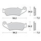 Moto-Master, brzdové desky KH185 / KH389 Sinter Metal OEM: 11 (SinterPRO Racing) Honda: CR 125-250-500, CRF 450, XR 400-600-65