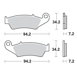 Moto-Master, brzdové desky KH185 / KH389 Sinter Metal OEM: 11 (SinterPRO Racing) Honda: CR 125-250-500, CRF 450, XR 400-600-65