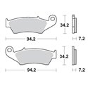 Moto-Master, brzdové desky KH185 / KH389 Sinter Metal OEM: 11 (SinterPRO Racing) Honda: CR 125-250-500, CRF 450, XR 400-600-65