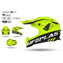 UFO (kolekce 2023), dětská MX přilba Cross/Enduro, barva ZÓŁTY FLUO - černá, velikost L