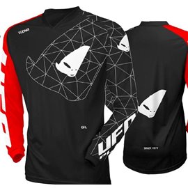 UFO (kolekce 2023), dres HORIZON Jersey, barva černá, - červená, velikost XL