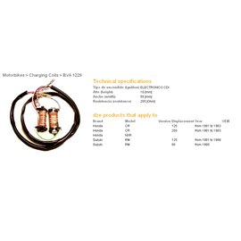 DZE, budící cívka zapalování (sada 2ks.), Honda CR125/250 81-83, Suzuki RM125 81-88