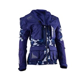 Leatt (kolekce 2023), bunda Moto 5.5 ENDURO JACKET BLUE, barva modrá, velikost M