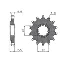 Sunstar, přední řetězové kolečko 2120 13 Honda CR 125R '04-'07, CRF 250R/X '04-'17 (JTF1323.13) (řetěz 520) (212013JT)