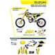 UFO, sada plastů + sada polepů, Suzuki RMZ 250 '19-'22 Akaishi, žlutá barva