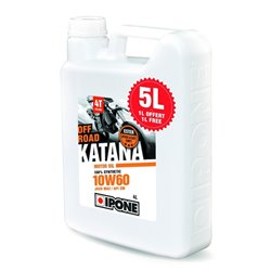 Ipone, Katana Off Road 10W60 motorový olej 100% Syntetic 5L (Ester, MA2) - Akce 4+1 (4)