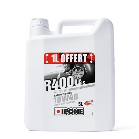 Ipone, R4000 RS 10W40 motorový olej Semisyntetic 5L (Ester, MA2) - Akce 4+1 (4)