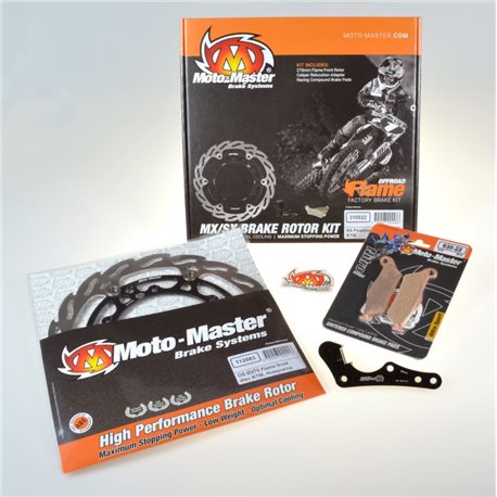 Moto-Master, brzdová sada, Yamaha YZ 125 `08-,YZ/YZF 250 `07- YZF 450 `08- , (obsahuje: plovoucí kotouč 270mm (112088),adaptér a