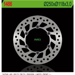 NG, přední brzdový kotouč, Suzuki DRZ 400 E/S '00-'09 (250X118X3) (6X6,5mm)