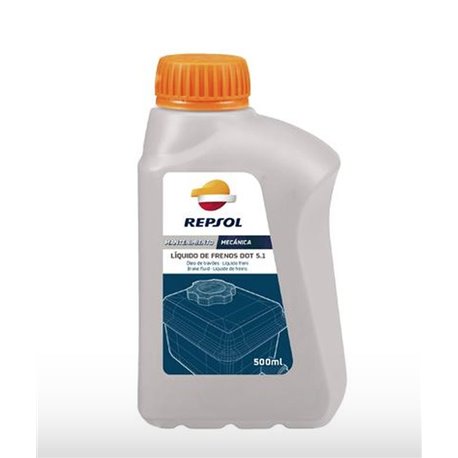 Repsol, brzdová kapalina, LIQUIDO DE FRENOS DOT-5.1 500ml (25)