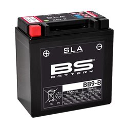 BS, akumulátor BB9-B (FA) 12V (YB9-B) 9AH 135X75X139, bezúdržbový - nalitý (120A) (6)