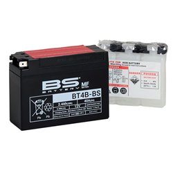 BS, akumulátor BT4B-BS (YT4B-BS) 12V 2,3AH 113X38X85, bezúdržbový - elektrolyt samostatně (40A) (12) UE2019/1148