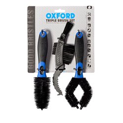 Oxford, sada štětců na čištění motocyklu, BICYCLE TRIPLE BRUSH SET (původní kód: OX244)